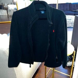 Boys Polo by Ralph Lauren light black shearling teddy bear material. Size 12/14